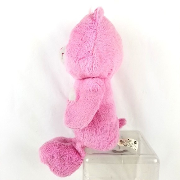 Care Bear Pink Rainbow Hasbro American Greetings Hearts 13 Inch Plush Toy GOOD - Picture 3 of 9